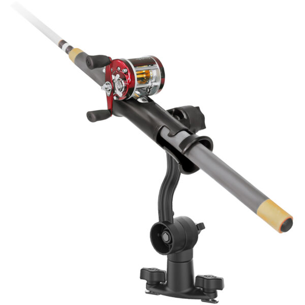 RAM Tube Jr. Portacanna con braccio di estensione e base per binario con doppio bullone a T Ram Mounts RAP-390-PA-421 - immagine 2