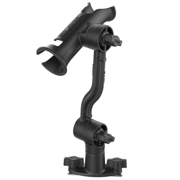 RAM Tube Jr. Portacanna con braccio di estensione e base per binario con doppio bullone a T Ram Mounts RAP-390-PA-421 - immagine 3