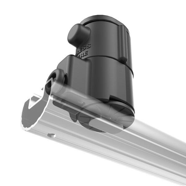 RAM Tube Jr. Holder con base universale per binario Adapt-A-Post - 4" Post Ram Mounts RAP-390-SAAPUTU - immagine 2