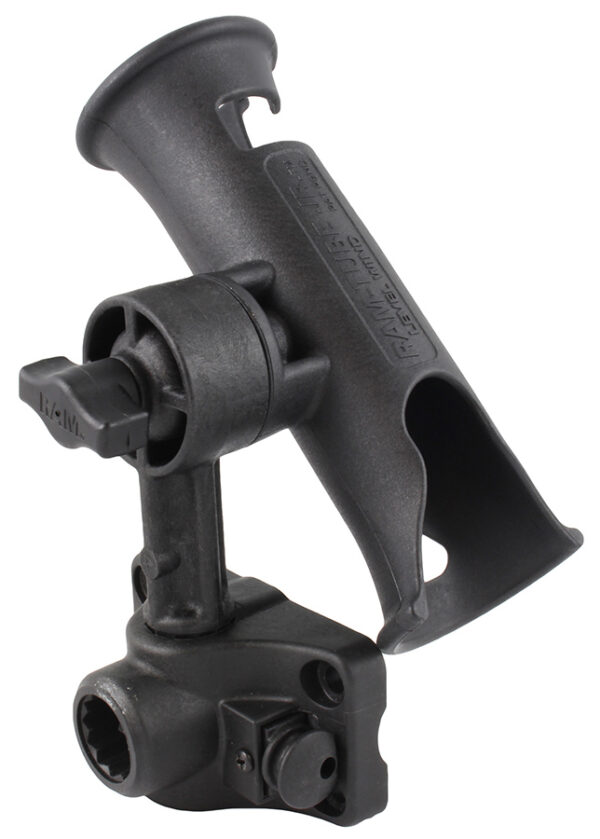 RAM® Tube Jr.™ Rod Holder with Bulkhead/Flat Surface Base Ram Mounts RAP-390-SBMP