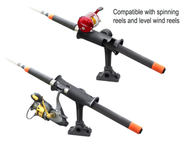 RAM Tube Jr. Portacanna con Base Paratia/Superficie Piana - Palo da 4" Ram Mounts RAP-390-SBMPU - immagine 3