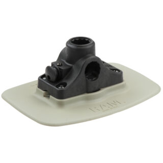 RAM Bond-A-Base Base Adesiva Grigia con RAM ROD Ricevitore Post/Spline Ram Mounts RAP-398-GRY-114BMPU