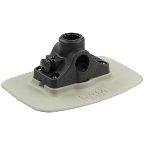 RAM Bond-A-Base Base Adesiva Grigia con RAM ROD Ricevitore Post/Spline Ram Mounts RAP-398-GRY-114BMPU