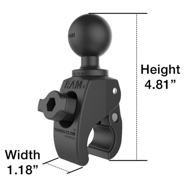 RAM® Tough-Claw™ Small Clamp Ball Base Ram Mounts RAP-400 - immagine 2