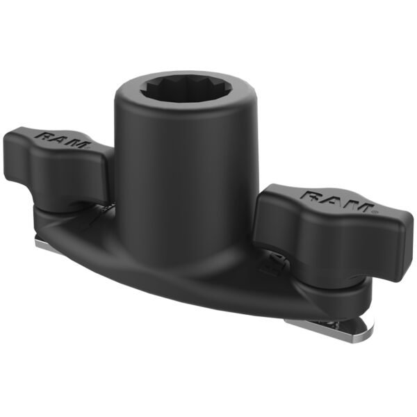 RAM Base per cingoli con bullone a T doppio per pali scanalati Ram Mounts RAP-421