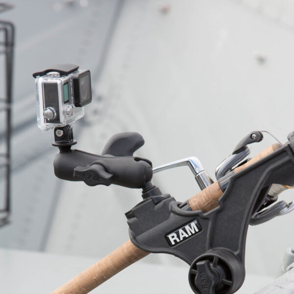 RAM ROD JR Portacanna da Pesca con Paratia/Base a Superficie Piana Ram Mounts RAP-434-BMP - immagine 3