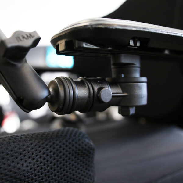 RAM Base Universale per Binario per Sedia a Rotelle con Funzione di Sgancio Rapido e Girevole Ram Mounts RAP-AAPR-WCT - immagine 7