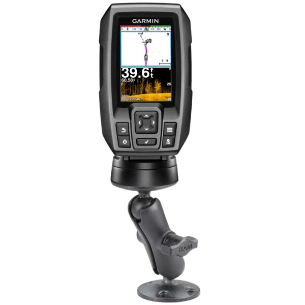 RAM Supporto a doppia sfera in composito con viteria per Garmin Striker più altro Ram Mounts RAP-B-101U-G4