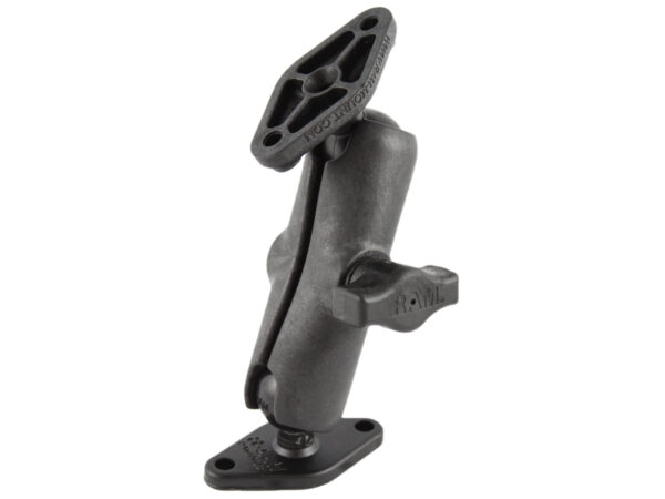 RAM Montaggio Universale a Doppia Sfera in Composito con Due Piastre Diamantate Ram Mounts RAP-B-102-RA1U