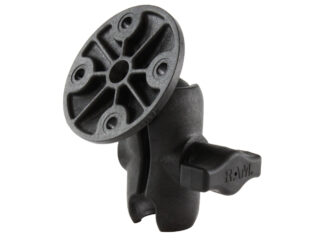 RAM Composite Double Socket Arm with Round Plate Ram Mounts RAP-B-103U-A