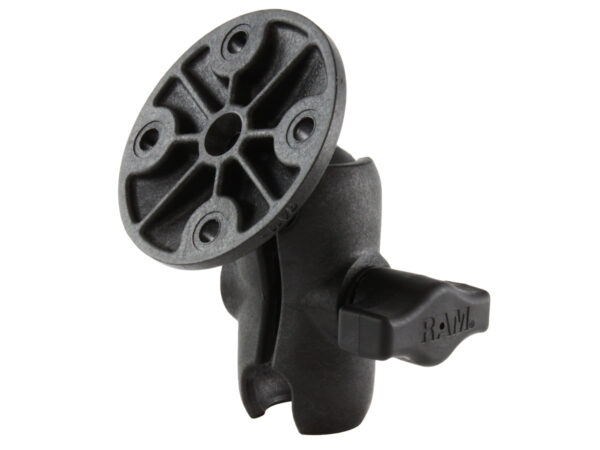 RAM Composite Double Socket Arm with Round Plate Ram Mounts RAP-B-103U-A