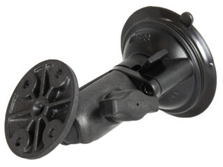 RAM Twist-Lock Supporto a ventosa girevole con piastra tonda Ram Mounts RAP-B-104-224-HEM1