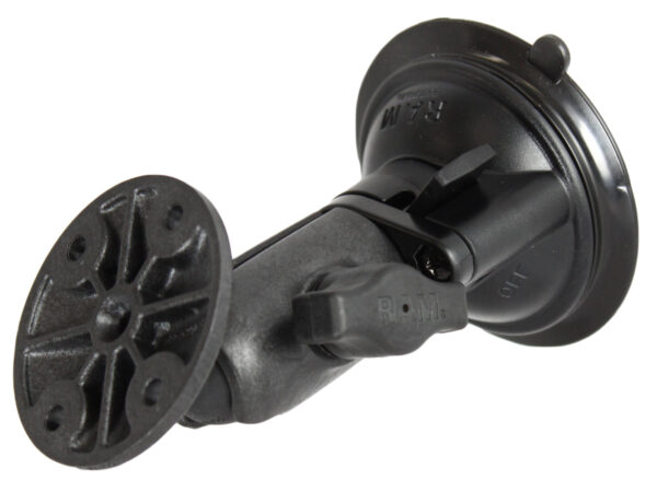 RAM Twist-Lock Supporto a ventosa girevole con piastra tonda Ram Mounts RAP-B-104-224-HEM1