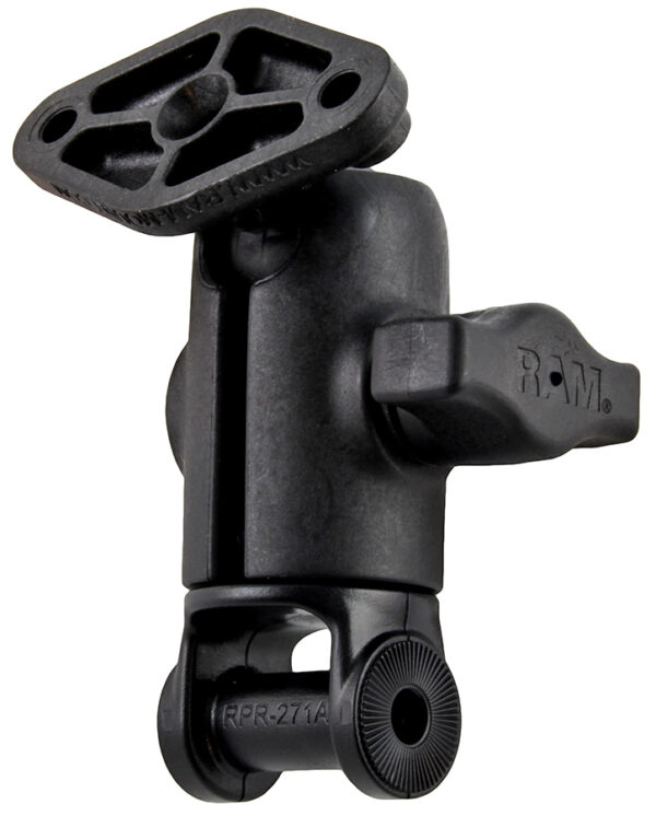 Adattatore a chiusura con ventosa RAM con sfera singola e presa e piastra a rombo Ram Mounts RAP-B-104-224U-AGR1