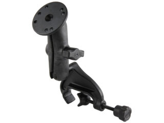 RAM Yoke Clamp Mount with Composite Socket Arm & Aluminum Round Plate Ram Mounts RAP-B-121-OT1U