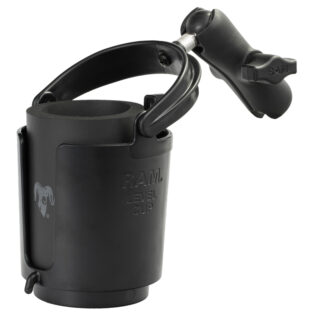 RAM Level Cup 16oz Portabevande con doppio braccio a presa Ram Mounts RAP-B-132B-201U