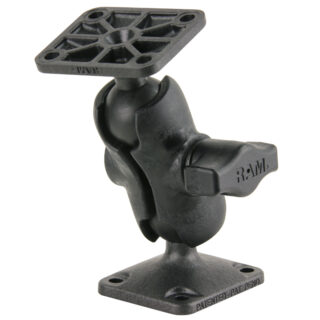 RAM Montaggio a Doppia Sfera in Composito con Piastre Rettangolari AMPS - Corto Ram Mounts RAP-B-141U-A