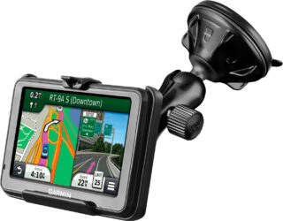 RAM Twist-Lock Supporto a ventosa a basso profilo per Garmin nuvi 200W più Altro Ram Mounts RAP-B-166-2-GA25U
