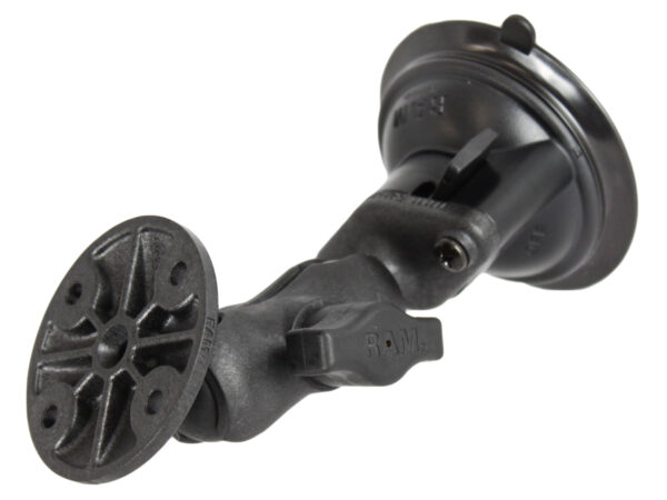 RAM Twist-Lock Supporto a Ventosa in Composito con Piastra Tonda - Corto Ram Mounts RAP-B-166-A-202U