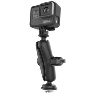 Supporto nautico Ram Mounts RAP-B-202-GOP1-354-TRA1U con base a T Track Ball e adattatore per videocamera