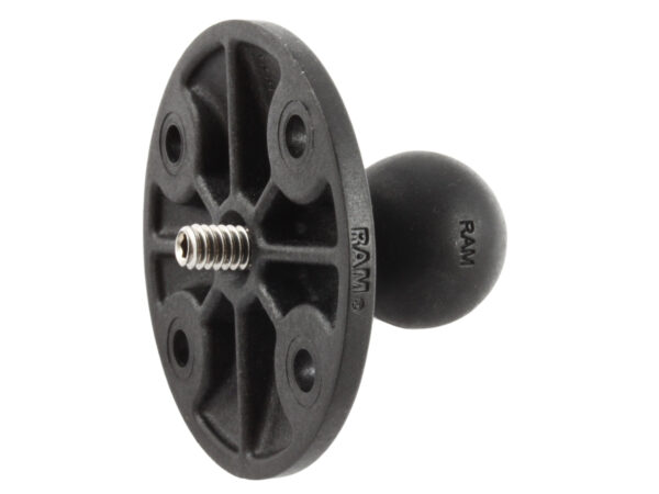 RAM® Ball Adapter with Composite Round Plate and 1/4"-20 Threaded Stud Ram Mounts RAP-B-202A
