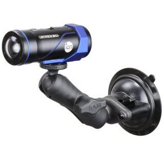 RAM Twist-Lock Supporto a ventosa in composito con adattatore per fotocamera da 1/4"-20 Ram Mounts RAP-B-224-1-366