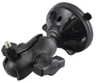 RAM Twist-Lock Supporto a ventosa a basso profilo con adattatore per fotocamera da 1/4"-20 Ram Mounts RAP-B-224-2-A-379-252025U