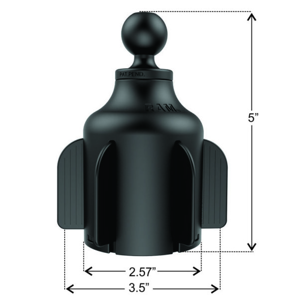 RAM Supporto Portabicchieri Stubby con Piastra Tonda Ram Mounts RAP-B-299-4-202U - immagine 2