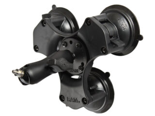 RAM Twist-Lock Supporto a Tripla Ventosa con Perno da 1/4"-20 Ram Mounts RAP-B-365-224-237U