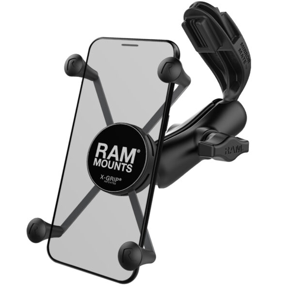 RAM X-Grip Supporto per telefono grande con RAM Mirror-Mate per furgone Sprinter Ram Mounts RAP-B-369C-UN10BU
