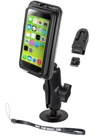 RAM Aqua Box Pro 20 Supporto per iPhone 5 con base adesiva Flex Ram Mounts RAP-B-378-AQ7-2-I5