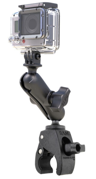 RAM® Tough-Claw™ Double Ball Mount with Universal Action Camera Adapter Ram Mounts RAP-B-400-GOP1