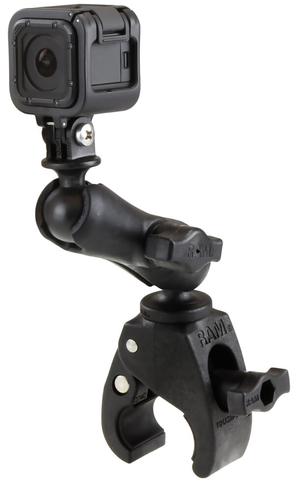 RAM® Tough-Claw™ Double Ball Mount with Universal Action Camera Adapter Ram Mounts RAP-B-400-GOP1 - immagine 2