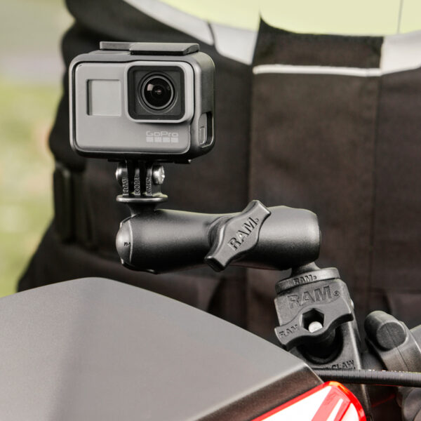 RAM® Tough-Claw™ Double Ball Mount with Universal Action Camera Adapter Ram Mounts RAP-B-400-GOP1 - immagine 5