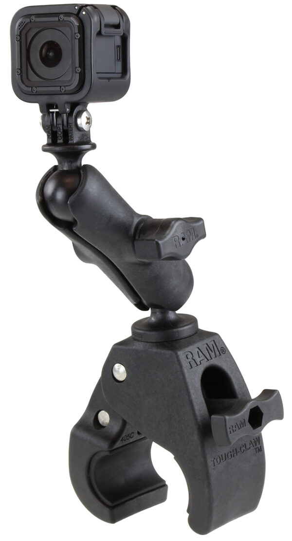 RAM Tough-Claw Supporto a morsetto medio con adattatore universale per action cam Ram Mounts RAP-B-404-GOP1U - immagine 2
