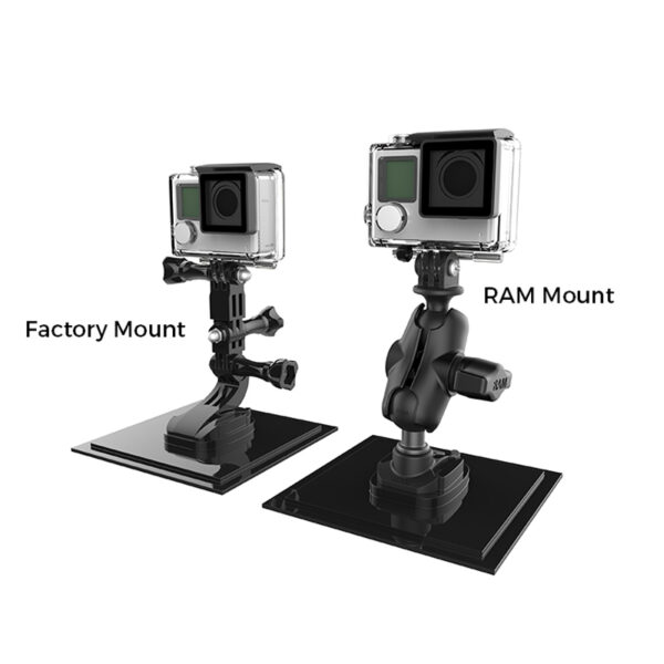 RAM® Ball Adapter for GoPro® Bases with Universal Action Camera Adapter Ram Mounts RAP-B-GOP2-A-GOP1 - immagine 2