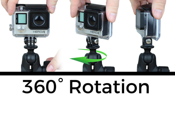 RAM® Ball Adapter for GoPro® Bases with Universal Action Camera Adapter Ram Mounts RAP-B-GOP2-A-GOP1 - immagine 3