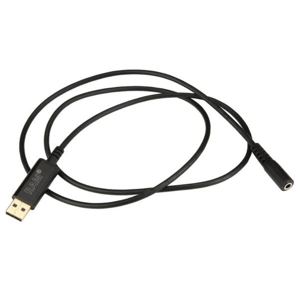 Cavo adattatore audio RAM - Connettore femmina da 3,5 mm a USB tipo A maschio Ram Mounts RAP-CAB-USBA-AUD35U