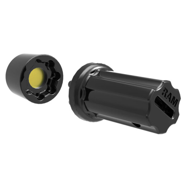 RAM Pin-Lock Dado di sicurezza a 7 pin per bracci a presa di dimensioni D ED E E Ram Mounts RAP-S-NUT5-7U - immagine 2