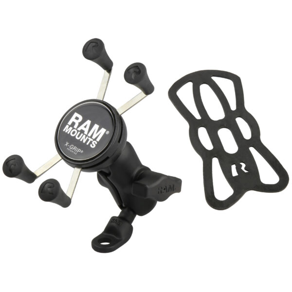 SUPPORTO RAM-MOUNT RAM-B-272-A-UN7 X-GRIP CON ATTACCO SPECCHIETTO PER IPHONE E SAMSUNG - immagine 2