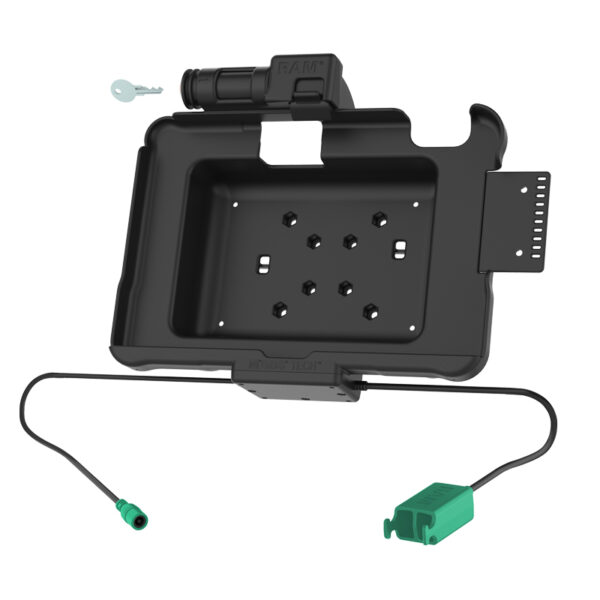 Alimentazione di blocco chiave GDS più doppio dock USB per Zebra ET5x 10.1" serie Ram Mounts RAM-HOL-ZE11PD2KLU - immagine 2