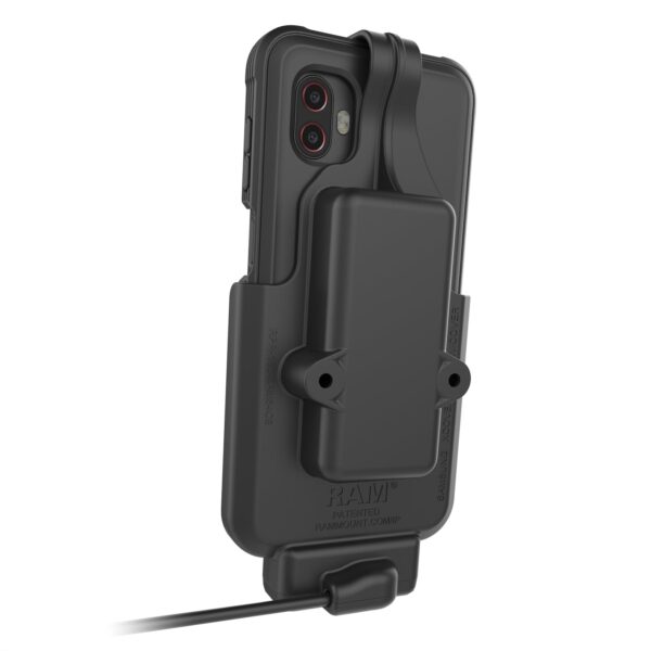 Docking Holder Ram Mounts RAM-HOL-SAM84CPU per Samsung XCover6 Pro con custodia Samsung Smart Case - immagine 4