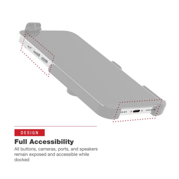 Mascherina Cradle (culla) HOLDER Ram Mounts RAM-HOL-AP38U per iPhone 13, 13 Pro, 14, 14 Pro e 15 - immagine 6