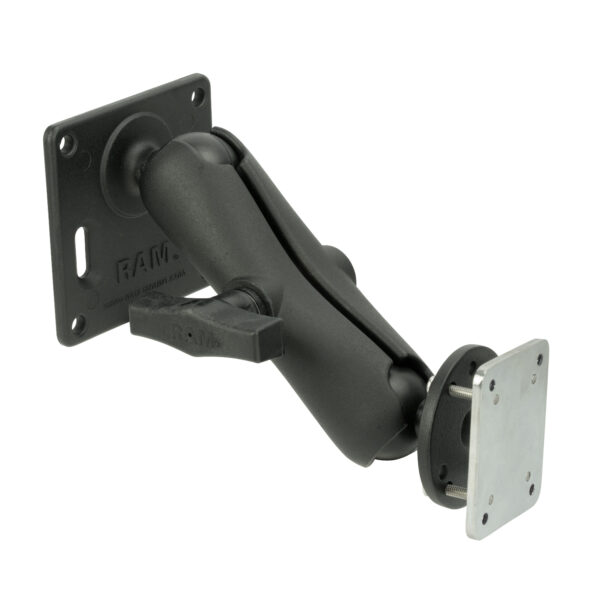 RAM Piastra di supporto universale con piastra VESA 75x75mm Ram Mounts RAM-101-2461-225B2U - immagine 2