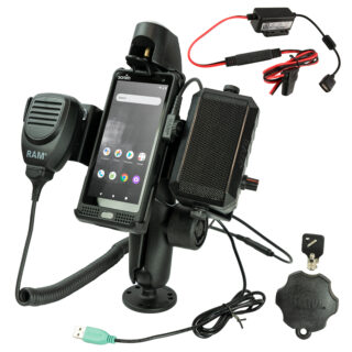 RAM Doppio Supporto a Sfera per Sonim XP10 con Altoparlante e Hardwire Bundle Ram Mounts RAM-138-S-SNM4PL-V7B1U