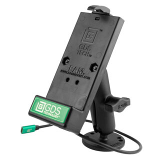 Dock per telefono USB-C 2.0 alimentato da GDS con Drill-Down Doppio supporto a sfera Ram Mounts RAM-B-138-GDS-DOCK-V1CPU
