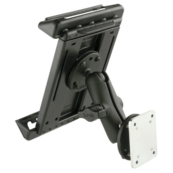 RAM Tab-Tite Drill-Down Mount con piastra di supporto per Tablet di piccole dimensioni Ram Mounts RAM-B-138-TAB4-225B2U - immagine 2
