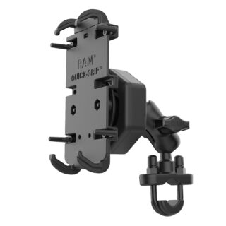 Supporto a manubrio moto Ram Mounts RAM-B-149Z-A-PD4-462 per smartphone oltre 6" e antivibrazione Vibe-Safe.
