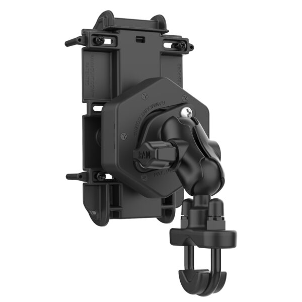 Supporto a manubrio moto Ram Mounts RAM-B-149Z-A-PD4-462 per smartphone oltre 6" e antivibrazione Vibe-Safe. - immagine 2