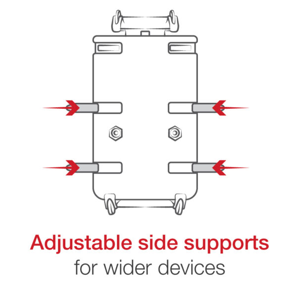 Supporto a manubrio moto Ram Mounts RAM-B-149Z-A-PD4-462 per smartphone oltre 6" e antivibrazione Vibe-Safe. - immagine 7